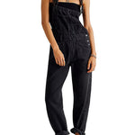 Amélie Laurent | Denim Utility Overalls with Relaxed Fit Comfort For Women