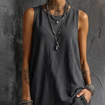 Dark Gray Vest And Jogger Cargo Pants Casual Suit