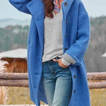 Hooded Loose Single-Breasted Jacket