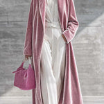 Velvet Long Blazer Coat