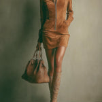 Marlow Suede Zip Dress