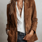 Vintage Brown Suede Jacket