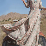 Western Style Boho Print Slit Maxi Dress