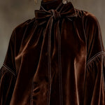 Marlow | Velvet Tie-Neck Dress