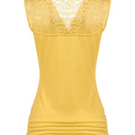 Ruched Cowl Neck Tank Tops - Zeagoo (Us Only)