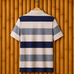 Modern Striped Polo Shirt