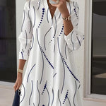Wavy Collar Dress Shirt