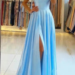 Scarlett Kennedy | Split Satin Evening Gown For Women