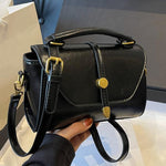 ALWINA™ - TRENDY CONTRAST STITCHING SMALL SQUARE SHOULDER BAG