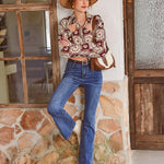 Zeagoo Distressed High Waist Baggy Denim Pants Wide Leg Trousers