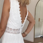 Léonie™ Elegant Lace V-Neck Dress