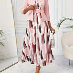 AMELIE LANE | PRINTED BELTED TWO-PIECE SET