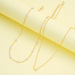 SIMPLE HEART NECKLACE & BRACELET SET