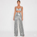 Bianca Laurent | High Waist Glitter Party Pants For Women
