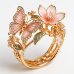 Butterfly Zirconia Ring