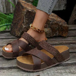AIRA | BROWN COMFORT SANDALS