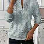 EMMA™ |  Elegant Quarter-Zip Sweater