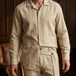 Armando Linen Shirt and Trouser Set