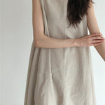 Zeagoo Women's Chic Loose Fit Tank Dress Casual Sleeveless Midi Dresses