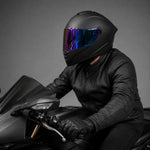 EKON Blue Accent Full-Face Helmet