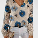 TAHLIA | COMFORT FLORAL SWEATER