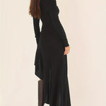 SOERAHA | OFF THE SHOULDER BODYCON DRESS WITH RUFFLE DETAILS