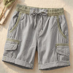 Paloma Cotton Blend Cargo Shorts