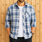 Brushed Plaid Flannel Overshirt
