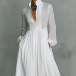 Serena™ | Flowing Button-Front Maxi Dress