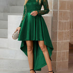 Zeagoo Women's Asymmetrical Lace Bridesmaid Dress