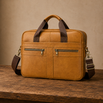 Leather Business Laptop Briefcase