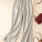 Imara | Wide-Leg Drawstring Trousers