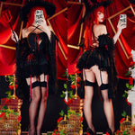 Blood Moon Laced Witch Dress
