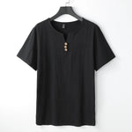 Castello Linen Button Tee