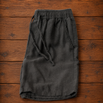 Linen Blend Drawstring Shorts