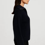 Ffion | Waffle-Knit Zip-Collar Sweater