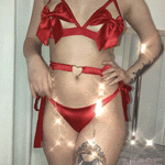 Present Bow Lingerie Set