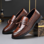 Glossy Tassel Loafers