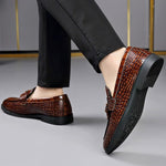 Glossy Tassel Loafers