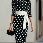 Ruby Turner | Polka Dot Midi Dress For Women