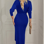 Zeagoo Elegant Irregular Slit Knit Dress for Women Casual Summer Vacation 2026