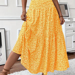 TAHLIA | TIERED FLORAL MAXI SKIRT