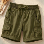 Paloma Cotton Blend Cargo Shorts