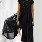 Zeagoo Women's Casual Loose Long Short Sleeve Jumpsuit