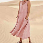 Tina Summer Linen Dress
