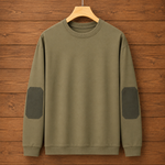 Elbow Patch Crewneck Sweatshirt