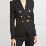 Zeagoo Double Breasted Casual Slim Fit Button Down Notch Collar Blazer Jacket with Pockets