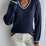 Amélie Laurent | Cable Knit Sweater For Women