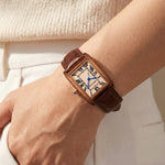 Eleonora Leather Tank Watch