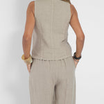 Vest & Pants Cotton Leisure Suit